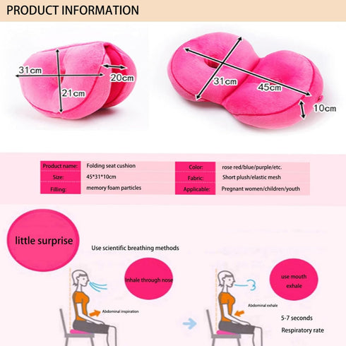 Obumi Coffee Comfort Cushion for Posture Support