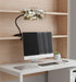 6.69"x2.95" Clip On Security Mirror Convex Desk Office Cubicle for Personal Safety Desk Rear View Mirror Monitor