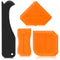 4 Pieces Silicone Caulking Tool Set for Kitchen Bathroom Sealant Finishing and Grout Scraping