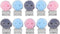 Skull Shape Medium Paper Clips, Easy Grip Binder Clips, Assorted Color, 10 Pcs/Set School Office Supplies