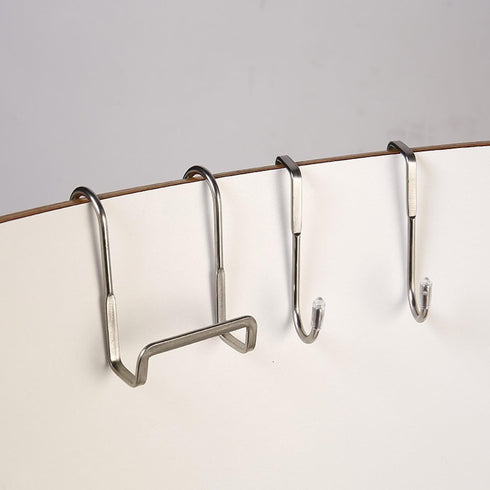 FWJUNHUYC 2 Stainless Steel Bedside Cabinet Door Hooks