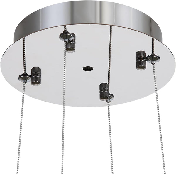Ceilings Adapter Chandelier Light Fixtures for Sloped Beam Pendant Lighting Silver
