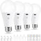 Powfloven Rechargeable Light Bulbs with Remote Control and USB Charging; Dimmable Battery Operated