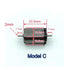 CFNXKTWBR 1pc 5 DC12-24V 10000-20000RPM Pole Rotor Dual Shaft Motor High Speed Strong Magnetic Big Motor RC Toy Railway