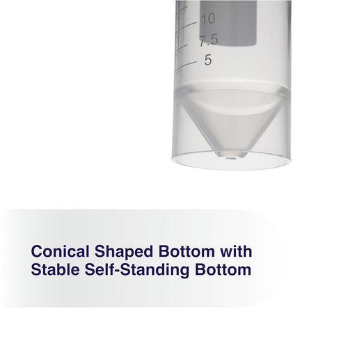 Self Standing 50mL Centrifuge Tubes - 50 Pack Plastic Test Tubes with Screw Caps