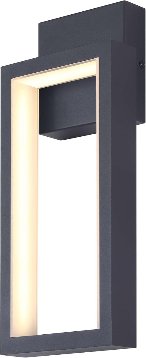 Canarm Kalino LED Sconce, Black Finish Wall Mounted Downlight, 14W Integrated Outdoor