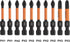 Railer Phillips Screwdriver Bit Set - Premium S2 Steel 2 Inch Phillips Impact Driver 10-Piece Bit Set With A Tool Storage Bit Holder & Carabiner by Railer