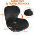 CHIYI 2-in-1 100% Orthopedic Seat Cushion One-Piece with Lumbar Support Memory Foam - Lower Back, Coccyx, Sciatica Pain