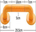 ALDEPO 30cm-Orange) Grab Bars New Stainless Steel Handrail Stair Railing Bathroom Safety Elderly Disabled Non-Slip