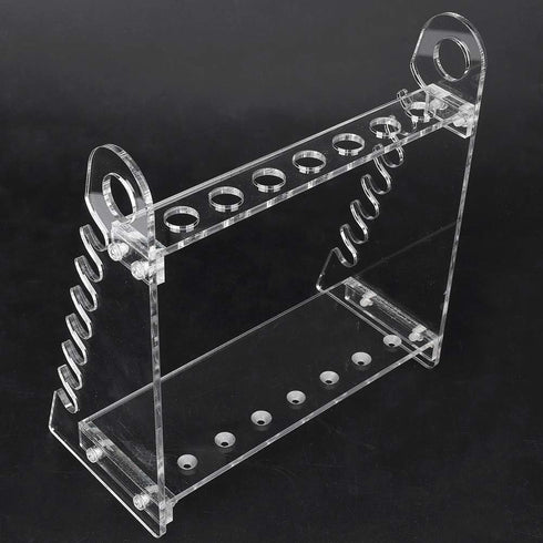 GLOGLOW Pipettor Stand, Organic Glass Pipette Holder, Pipette Supporting Rack for
