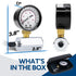 0-15 Psi Gas Pressure Test Gauge, 2" Dial Size, 3/4" FNPT Connection, Brass Valve, Chrome Plated Steel Body Assembly