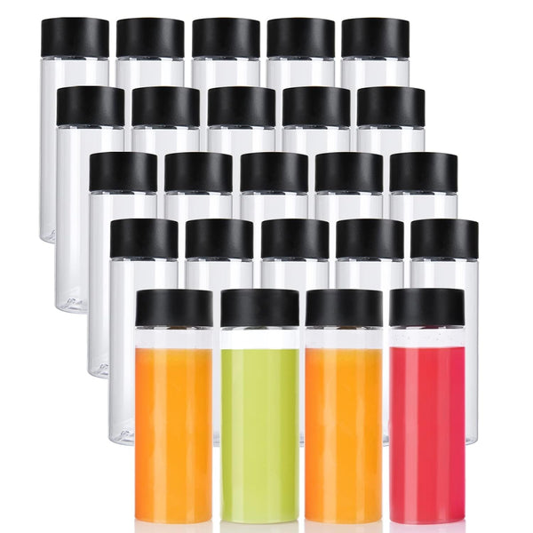 zmybcpack 24 Pack 10 OZ (300 ml) Clear PET Plastic Juice Bottles