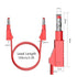 Qingdinu 5PCS 4mm 100cm Retractable Banana Plug to Multi-Meter Test Leads Soft Cable Wire Electrical Line DIY Tool
