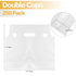 250 Pack 2 Packaging 11.8 3 11 Inch Cheardia Handle Drinking Poly Bags, Portable Cup Plastic Drinking Bags Carrier