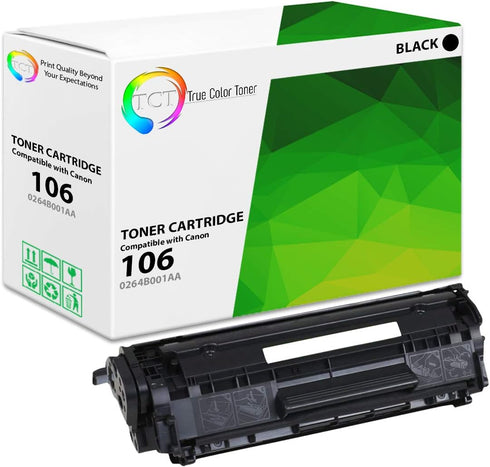 TCT Premium Compatible Toner Cartridge for Canon 106 0264B001AA Black, 5,000 Pages