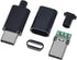 10Set USB 3.1 Type C Male Connector 24 Pin Welding Data Line Interface 24P PCB Board Support Module (Black) by ANMBEST
