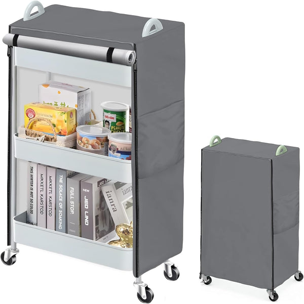 COSHNIBI Utility Cart Cover,Dustproof Cover for Rolling Cart with Storage Bag,Waterproof & Dustproof,