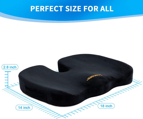 Tailbone SAIREIDER Office Chair Cushion, Car Seat Cushion, Memory Foam Coccyx Cushion Pads for Pain, Sciatica Relief