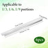 Lyksgir 6 12 Inch Commercial Pcs Stainless Steel Adaptor Bar, Long Food Service Divider, Metal Table Adapter Bar