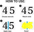 4 Inch Curb Stencil Kit - 20Pcs Reusable 0-9 Address Number Stencils for Painting on Road, Wall, Mailbox