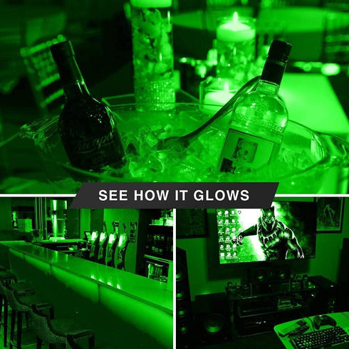 4 Pack LED Green Light Bulbs, A19 9W with E26 Base, 60W Equivalent for Wedding, Halloween, Christmas, Home Lighting