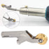 Hot Air Welding Weld Nozzle with Rollers, Stainless Steel Alloy Speed Welding Nozzles Replacement