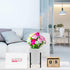 Ceramic Pen Holders & Makeup Brush Holders for Desk, Black Metal Bracket Desktop Stationery Organizer