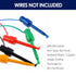 20Pcs Test Hooks Clips, Colorful Large Spring Hook Clip Test Grabber Probe for Electronic Components Testing