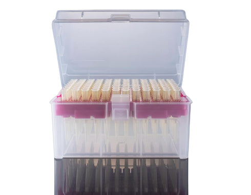 20uL Filter Racked Universal Pipette Tips, Yellow, Gamma Sterile, 10 Racks of 96 Filter Tips