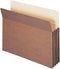 Smead File Pocket, Letter Size, 3-1/2" Expansion, Straight-Cut Tab, Redrope, 25 per Box (73224)