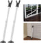 Keplrend Door Stoppers Security Bar 2 Pack - Heavy Duty Door Jammer -