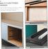 2pcs Healifty Side Mount Drawer Slides Smooth Silent Sliding Dresser Rails Cabinet Drawer Guides for Bedside Wardrobes