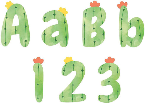 Cactus Bulletin Board Letters, Educational, 248 Pieces