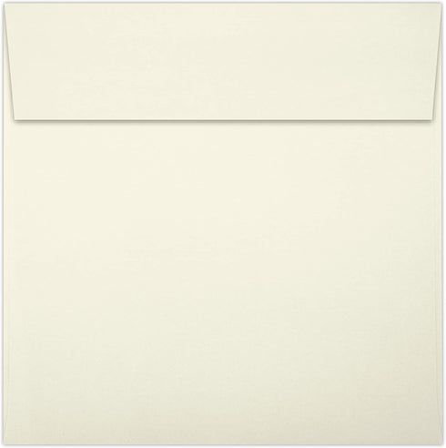 LUXPaper Square Invitation Envelopes | Peel & Press | 6" x 6" | Natural | 30% Recycled | 80lb. Text | 50 Qty by LUXPaper