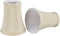 Aspen Creative 30013-2A, Bell Clip-On Chandelier Lamp Shade, Butter Crme, 2-1/2" Top x 4"