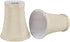 Aspen Creative 30013-2A, Bell Clip-On Chandelier Lamp Shade, Butter Crme, 2-1/2" Top x 4"