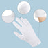 5 Pairs Archival Photo Gloves - White Medium Work Gloves for Handling Art, Photography, Jewelry