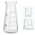 PATIKIL Erlenmeyer Flask, 6 Pcs 125ml 4.13oz Narrow Mouth Graduated Flasks for Lab Experiment Chemistry