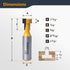 1/2" 1/2" 1/4" (73067) POWERTEC T Track Router Bit, Tungsten Carbide Tipped Router Bit, Shank, Dia., Slatwall