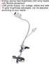 Zerodis Dimmable LED Desk Lamp, Adjustable USB Clip Desk Lamp with 10 Gear Double Head for Bedroom Reading