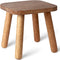 Clucycia Wooden Step Stool 9inch Small Solid Wood Plant Stand Non-Slip Footstool Chair
