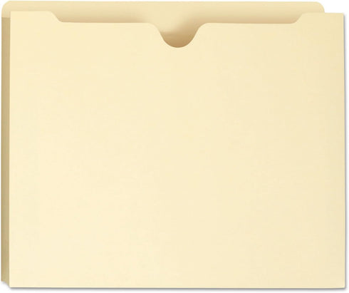 Smead File Jacket, Straight-Cut Tab, 1" Expansion, Letter Size, Manila, 50 per Box