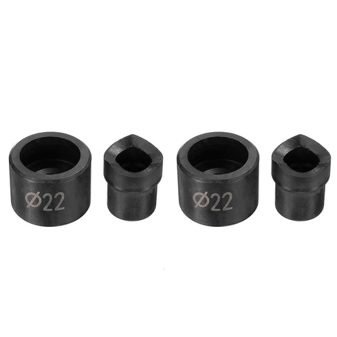 22mm Chrome Steel Manual Knockout Punch Conduit Hole Cutter Set - 2set for Hydraulic Knock Out Driver