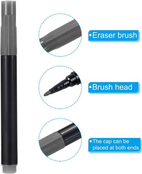 PATIKIL Dry Erase Marker Pens, 10 Pack Orange + Gray Ink Fine Point Low Odor Whiteboard for Office Home Classroom