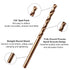 10Pcs 5/32" Cobalt Drill Bits, M35 HSS Metal Jobber Length Twist Drill Bit Set for Hard Metal, Stainless Steel, 4mm