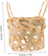 2pcs Mikinona Bamboo Lampshade for Table Lamp Woven Lampshades Rustic Style Small for Hanging