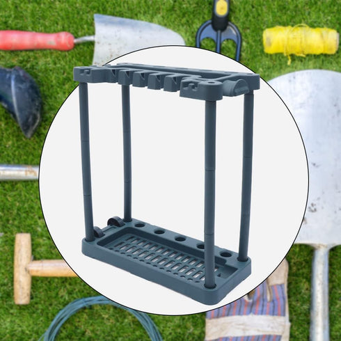 MooneHived 40 Garden Tool Organizer, Rolling Storage Rack Tower Yard Tool Organizer Cart Heavy Duty Garden Tool