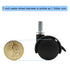pndbnq 4pcs 1 Inch 6.25mm Small Swivel Caster Wheels Locking Casters Diameter Straight Stripes Stem Easy Clip on