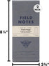 Field Notes Front Page 2-Pack of Reporter's Notebooks - 3.75" x 8"