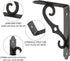 HOME MASTER HARDWARE 5x3-1/2 2 Decorative Shelf Brackets in Wall Mounted Floating Shelf Bracket L Heavy Duty Support